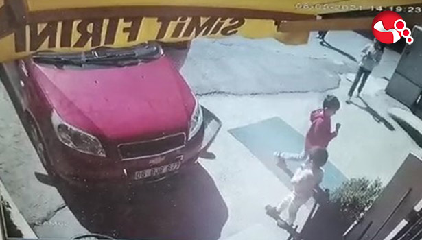 El freni çekilmeyen araç fırına girdi