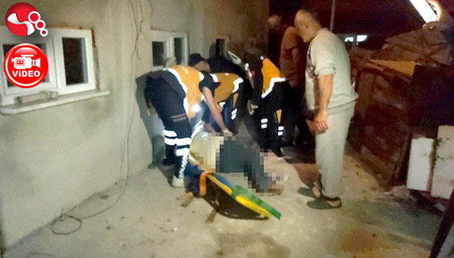 Balkondan beton zemine düştü!