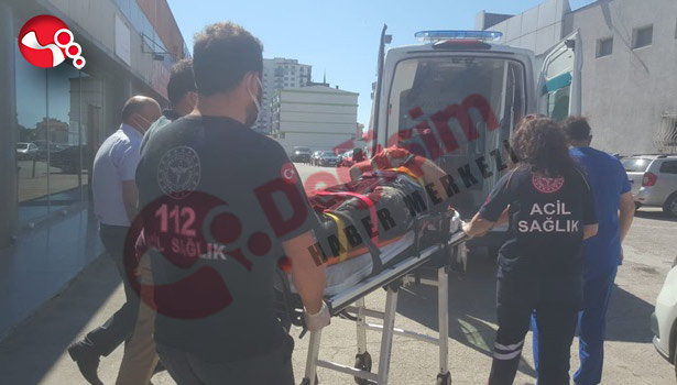 2 metre yükseklten düştü, hastaneye kaldırıldı!!!