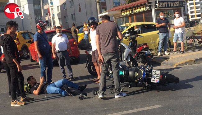 Motosiklet Kazası: 1 yaralı...