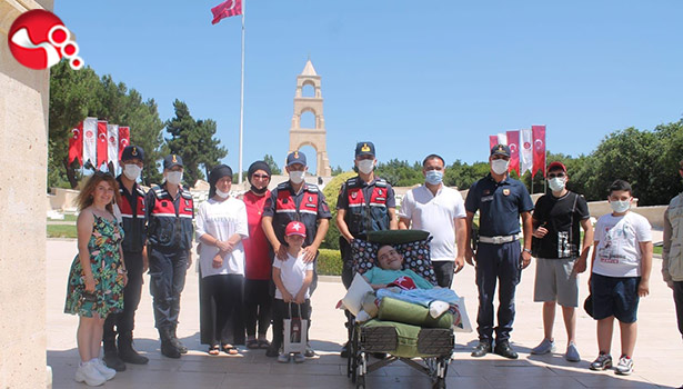 Emircan’ın Çanakkale hayali gerçekleştirildi