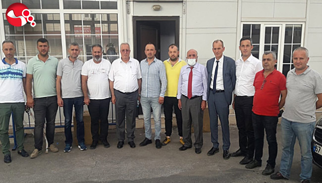 AZMAN VE EKİBİNDEN BAŞKAN'A ZİYARET