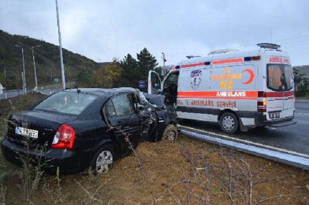 ALAPLI'DA KAZA: 1 YARALI