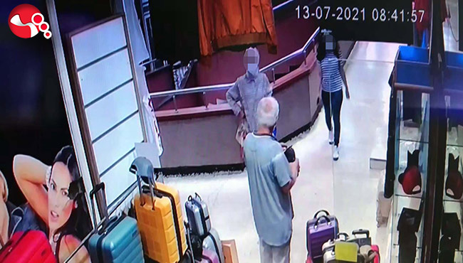 İkisi gözlemledi biri çaldı!