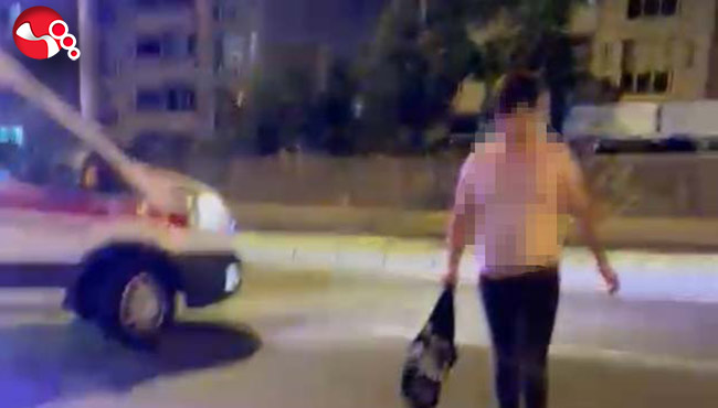 Kendisini tedavi etmek için çaba sarf eden sağlık ekiplerine saldırdı