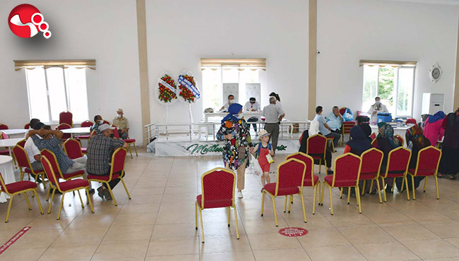 230 kişinin aşısı yapıldı...