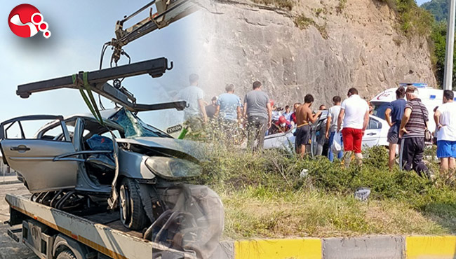 Yola dökülen mazot kazaya sebep oldu!