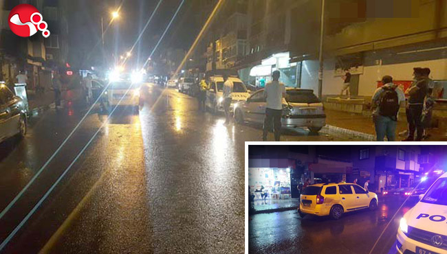 Ticari taksi ile kamyonet çarpıştı!