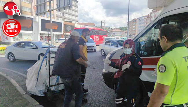 Yerde hareketsiz şekilde yatıyordu!