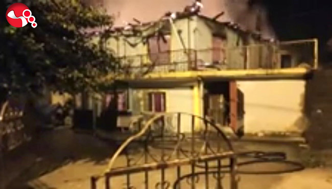 Alevler evi sardı… Dumandan etkilenenler var!