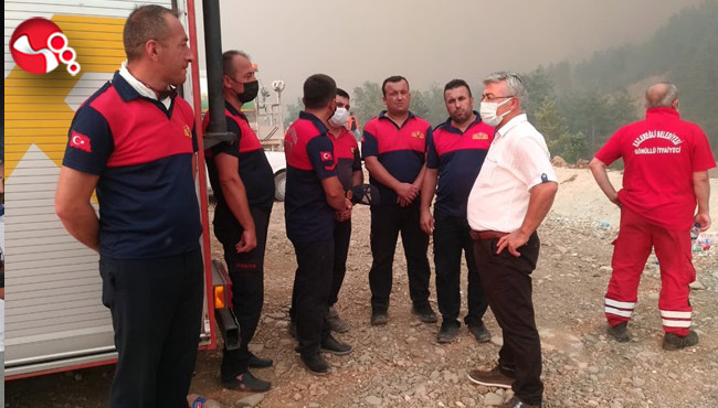 KDZ. EREĞLİ İTFAİYE EKİBİ, MANAVGAT’TA ÖZVERİYLE ÇALIŞIYOR