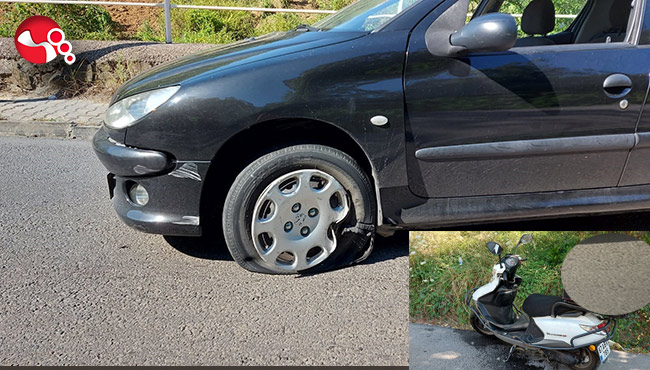 Kaza yaptı, Motoru bırakıp kaçtı!..