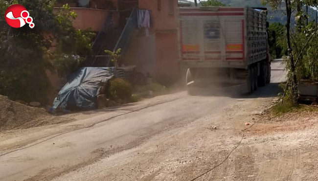 Hafriyat kamyonlarına tepki