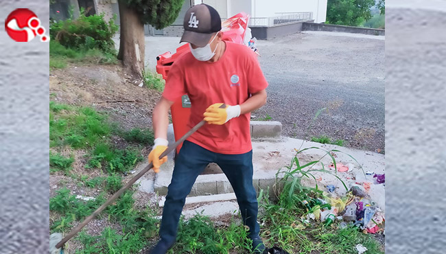 Köylerdeki çöpler toplanıyor