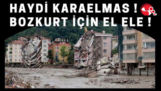 Bozkurt ilçesine yardım kampanyası