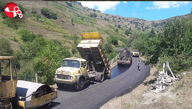 4 kilometrelik asfalt çalışması tamamlandı