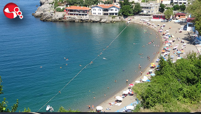 Plajlarda hafta içi yoğunluğu