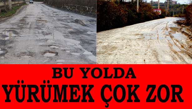 DÜZCE ÜNİVERSİTESİ AKÇAKOCA KAMPÜS YOLU ÇİLE YOLU OLDU
