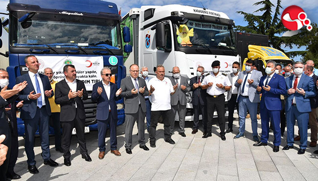 Zonguldak'tan 5 yardım tırı yola çıktı!!!