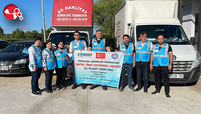 ZONDEF'den sel bölgelerine yardım desteği