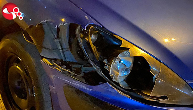 Dökülen mazot kazaya sebep oldu!..