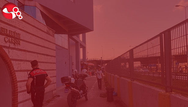 Markete girdi,2 kişiyi darp etti