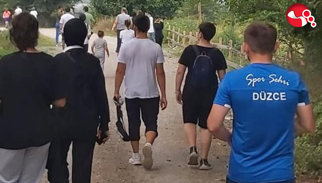 Doğa yürüyüşünde buluştular