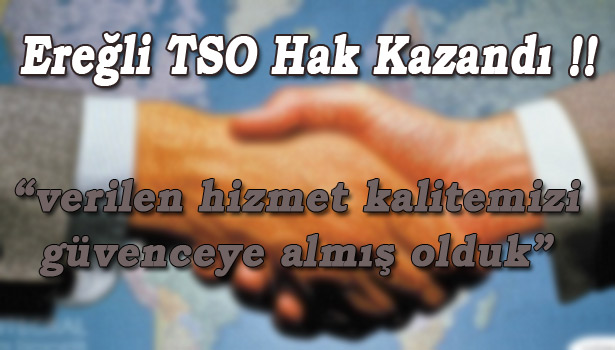 TSO'YA TS EN ISO 9001:2008 STANDARDI BELGESİ