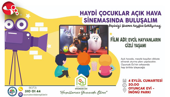 Çocuklar Açık Hava Sineması'nda buluşacaklar