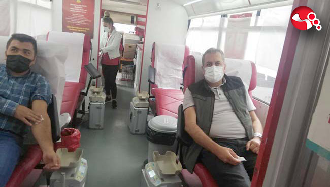 Kan bağışında bulundular…