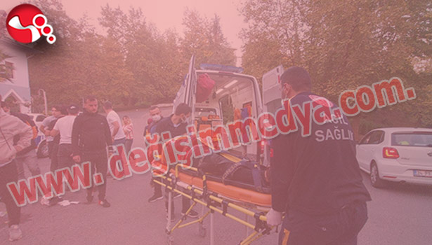 Kamyonetle Motosiklet çarpıştı...