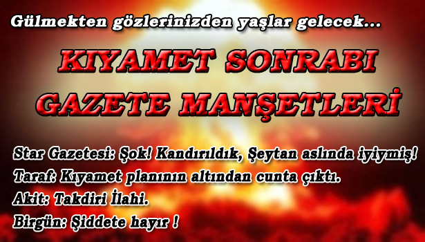 ACINACAK HALİMİZE GÜLELİM !!