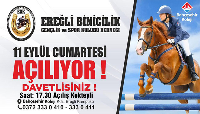 Binicilik ve Spor Kulübü açılıyor