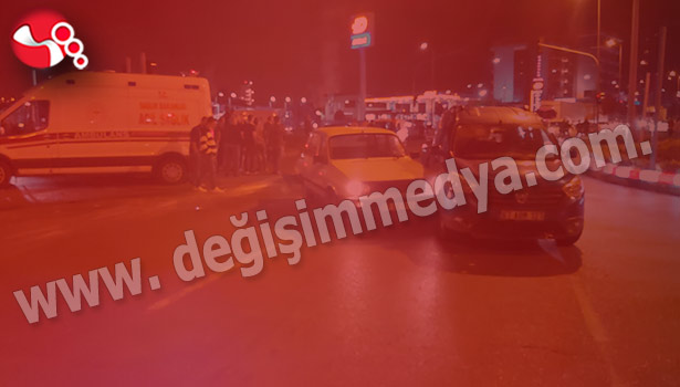 Araçlarç birbirine gidri:Kavga ve silah sesleri...