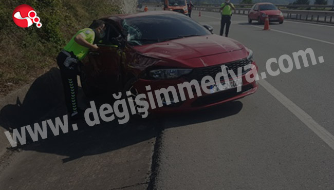 TIR ile Otomobil çarpıştı!!!
