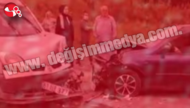 Kafa kafaya çarpıştılar: 3 yaralı...