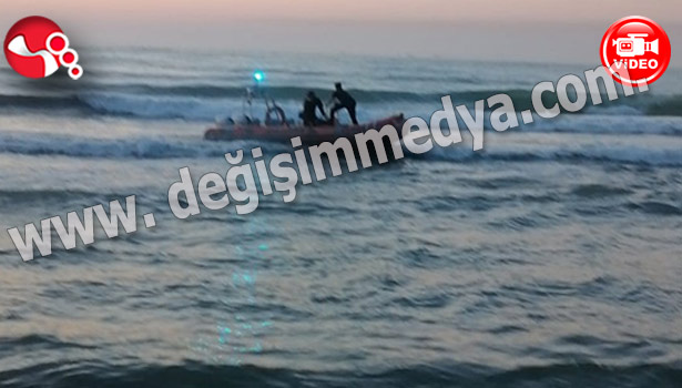Denizde kaybolan genci arama kurtarma çalışmaları...