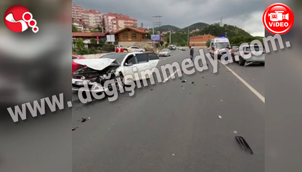 Cip ile Otomobil kafa kafaya çarpıştılar...