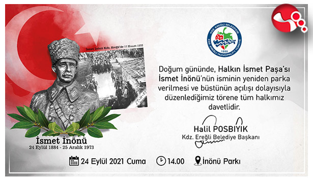 İNÖNÜ PARKI, ismine yeniden kavuşuyor