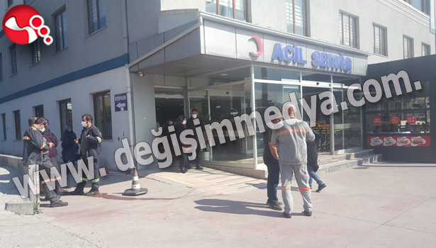Görevi başındayken hastalandı, hastaneye kaldırıldı