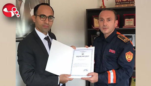 Kaymakam Yılmaz’dan İtfaiyecilere “Başarı Belgesi...”