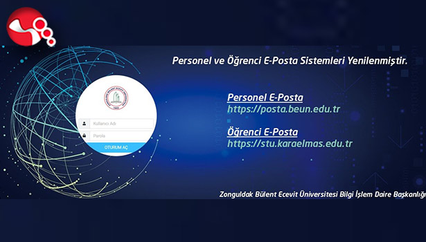 BEÜ, e-posta hizmetleri yenilendi
