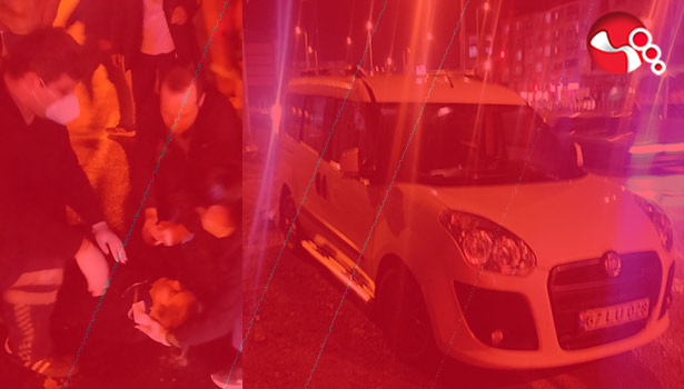 Otomobil yayaya çarptı...