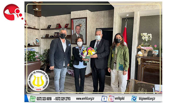 Erdemir Musıki ve Folklor Derneği Yönetiminden Kaymakam Yapıcı’ya ziyaret