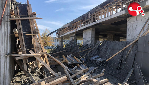 Yurt inşaatında iskele çöktü: Can kaybı ve yaralı...