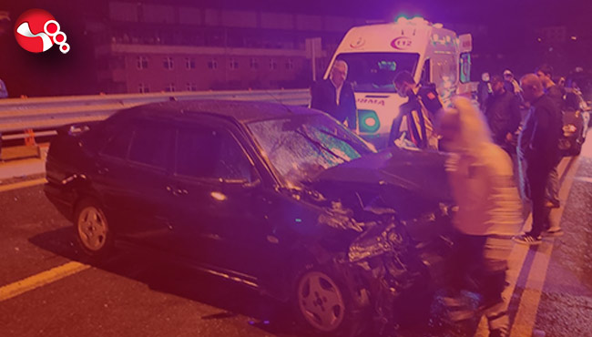 Bariyerlere çarparak durdu!..