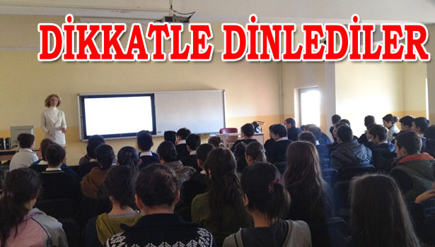 ERDEMİR ANADOLU LİSESİ'NDE ÇEVRE SEMİNERİ YAPILDI