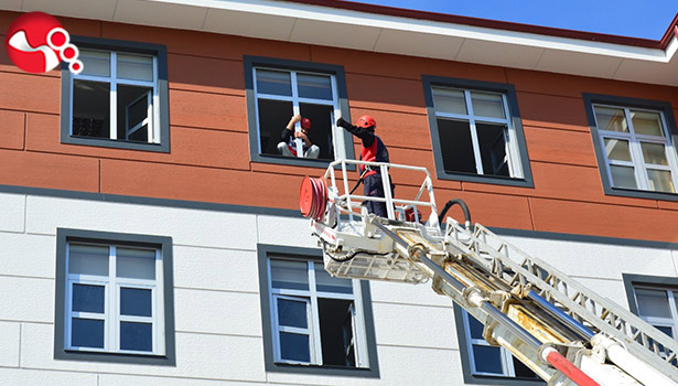 Lise öğrencileri tatbikatla bilgilendirildi