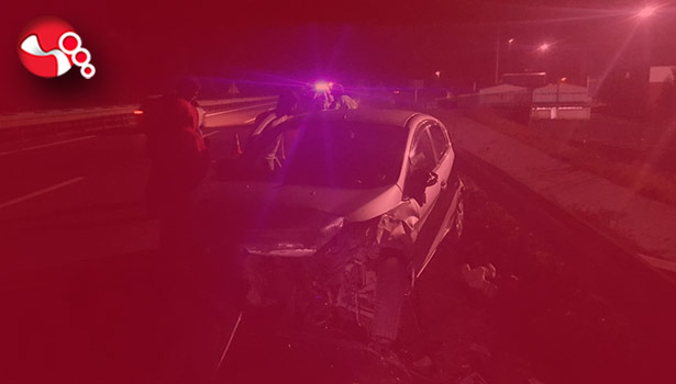 Bariyerlere çarparak durabildi!...