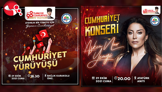 29 Ekim’de Cumhuriyet Yürüyüşünde ve Aşkın Nur Yengi Konserinde buluşalım